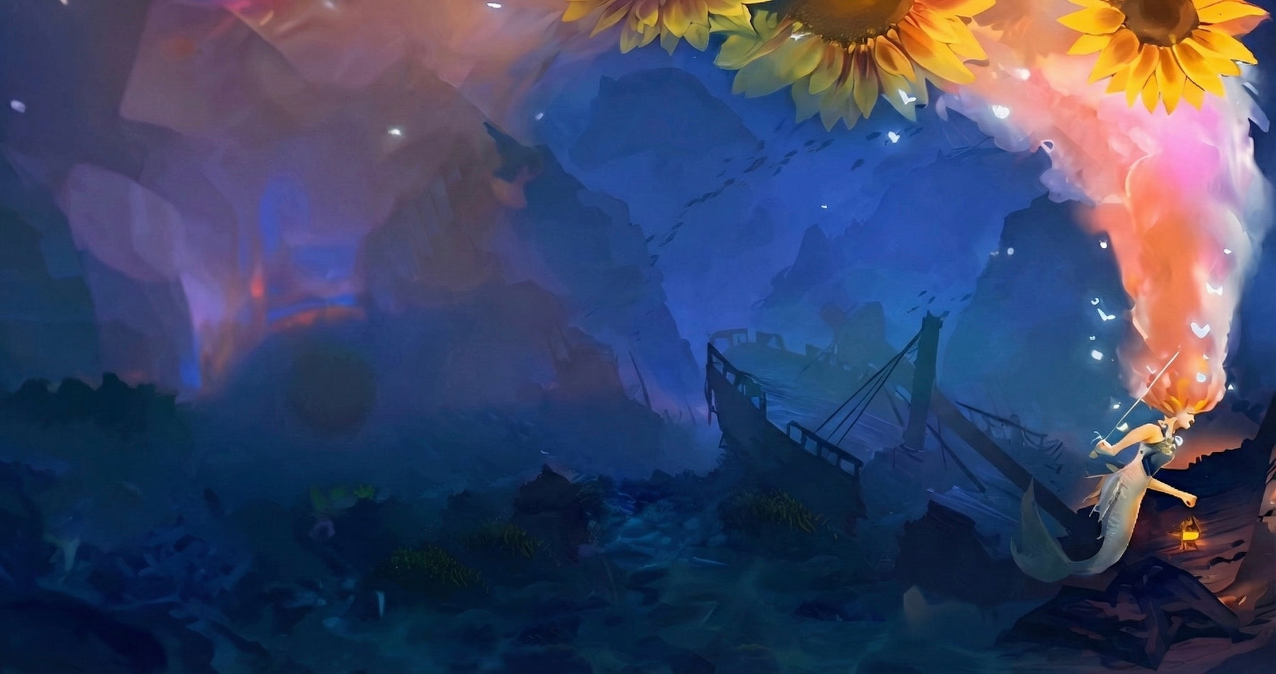 Spark Under Water illustrated world